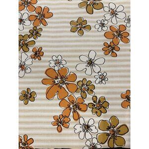 Vintage Floral Striped Wallpaper 1960s 1970s Not Full Roll- See Details